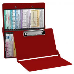 WhiteCoat Clipboard® - Red Pediatric Infant Edition