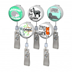 Punny Animals Badge Reel Pack