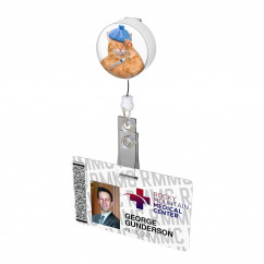 Sick Kitty Button Badge Reel 