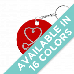 Steth Heart Circle Keychain